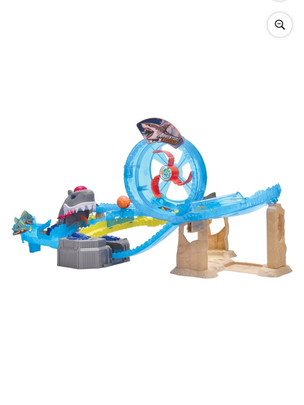 Shark Loop Racing Playset - Blue and Yellow Track